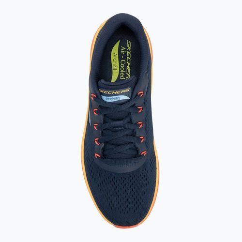 SKECHERS férfi cipő Arch Fit 2.0 navy bőr/multi trim