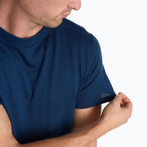 Férfi termál póló WOOLCANO Merino 100% TEE0546 tengerészkék