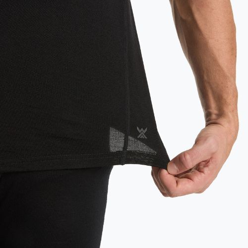 Férfi termál póló WOOLCANO Merino 100% TEE0546 fekete