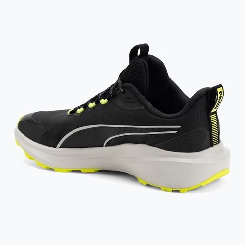 PUMA Skyrocket Lite Trail futócipő puma fekete/tollszürke/sárga riasztás