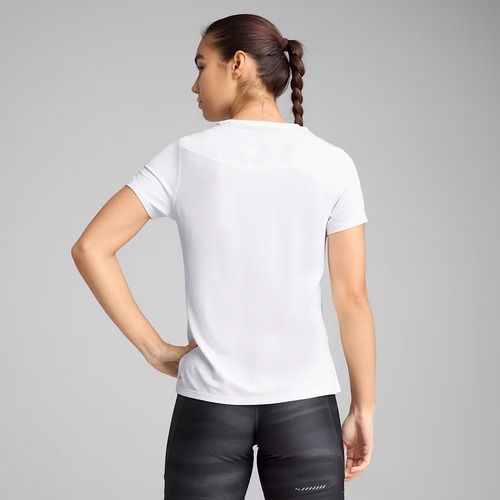 Női futópóló PUMA Run Graphic Mesh Tee puma fehér