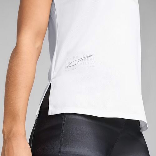 Női futópóló PUMA Run Graphic Mesh Tee puma fehér