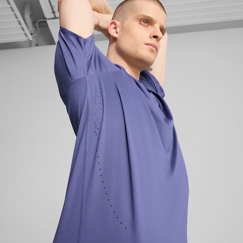 Férfi futópóló PUMA Run Cloudspun Tee kék kristály