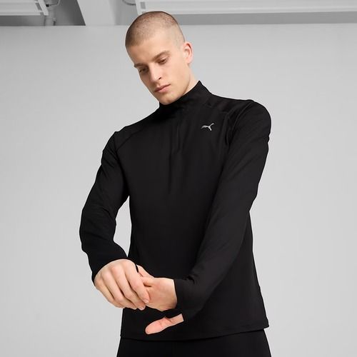Férfi PUMA Run Velocity Cloudspun 1/4 Zip futó pulóver puma fekete