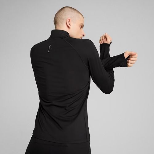 Férfi PUMA Run Velocity Cloudspun 1/4 Zip futó pulóver puma fekete