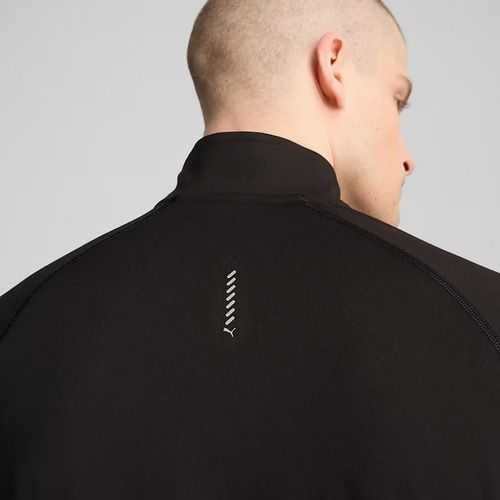 Férfi PUMA Run Velocity Cloudspun 1/4 Zip futó pulóver puma fekete