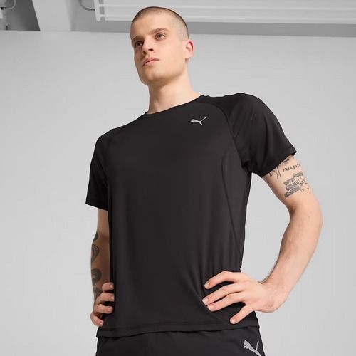 Férfi futópóló PUMA Run Velocity Tee Poly puma fekete