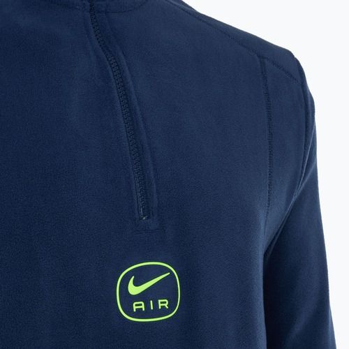 Férfi Nike Swoosh Air Polar Fleece félcipzáras felső éjfekete navy/ volt