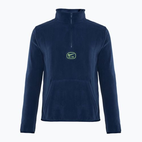 Férfi Nike Swoosh Air Polar Fleece félcipzáras felső éjfekete navy/ volt