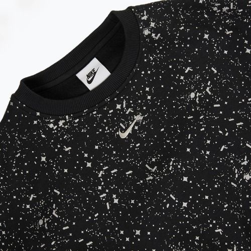 Gyermek Nike Sportswear Club Fleece pulóver fekete/metál ezüst színben