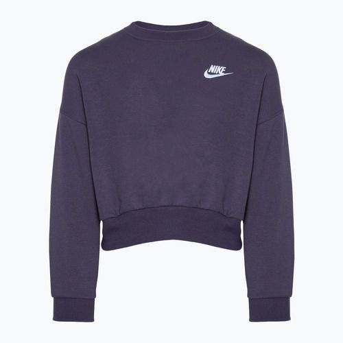 Nike Sportswear Club Fleece sötét mazsola / fehér gyermek melegítőfelső