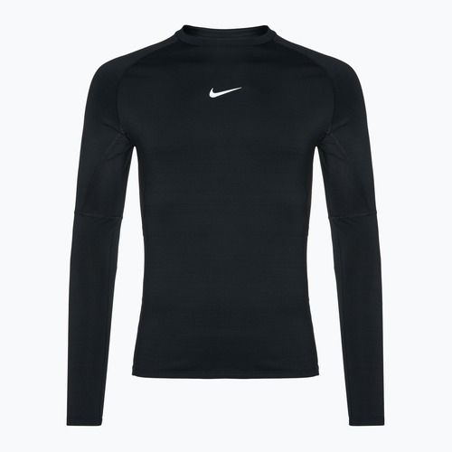 Férfi hosszú ujjú edzőruha Nike Pro Warm LS fekete/fehér