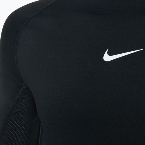 Férfi hosszú ujjú edzőruha Nike Pro Warm LS fekete/fehér