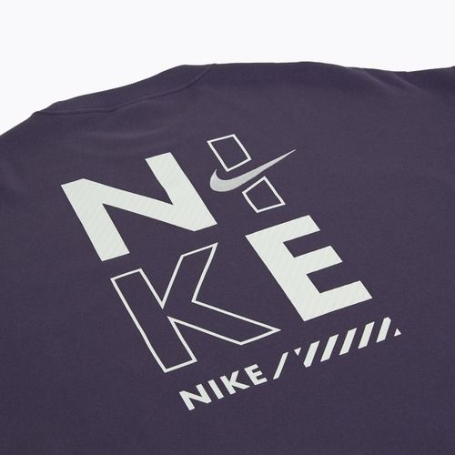 Női Nike Sportswear Oversized Crew-Neck pulóver sötét mazsola