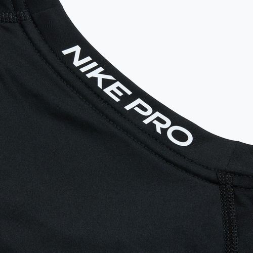 Férfi edzőpóló Nike Pro Dri-FIT Slim SS fekete/fehér