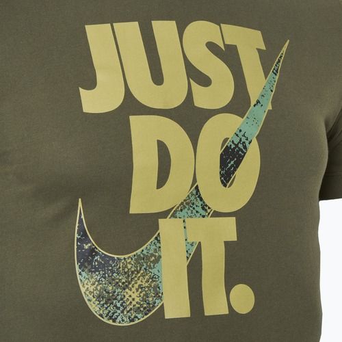 Férfi Nike Dri-FIT SS közepes méretű oliva edzőpóló