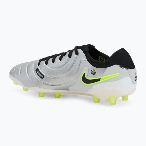 Nike Legend 10 Pro Ag-Pro férfi futballcipő metál ezüst/ volt/ fekete