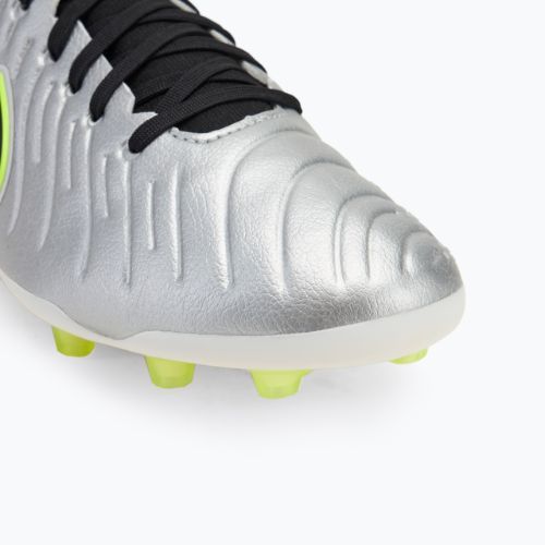 Nike Legend 10 Pro Ag-Pro férfi futballcipő metál ezüst/ volt/ fekete