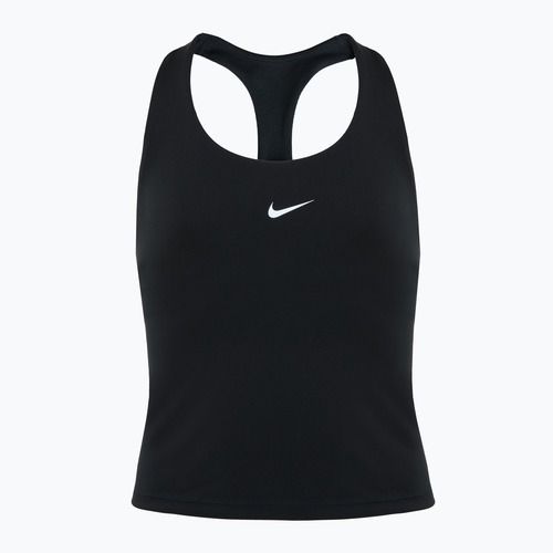 Nike Dri-Fit Swoosh Big Kids edzőpóló fekete/ fehér