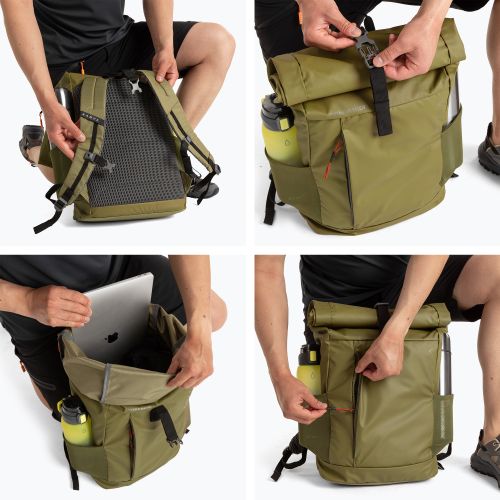 KADVA Companion 20 l khaki színű városi hátizsák