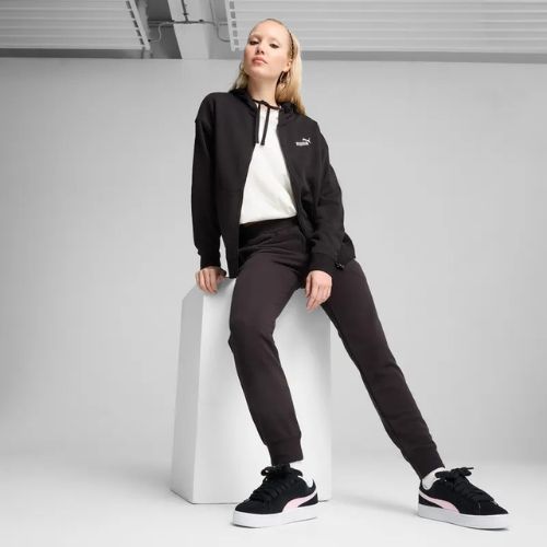Női pulóver PUMA ESS Small No. 1 Logo Comfort Full-Zip puma fekete puma fekete