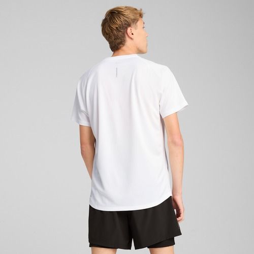 Férfi futópóló PUMA Run Velocity Tee Poly puma fehér