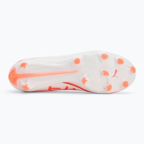 Férfi futballcipő PUMA Ultra 5 Pro FG/AG puma fehér/puma fekete/izzó piros