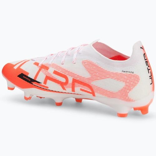 Férfi futballcipő PUMA Ultra 5 Pro FG/AG puma fehér/puma fekete/izzó piros