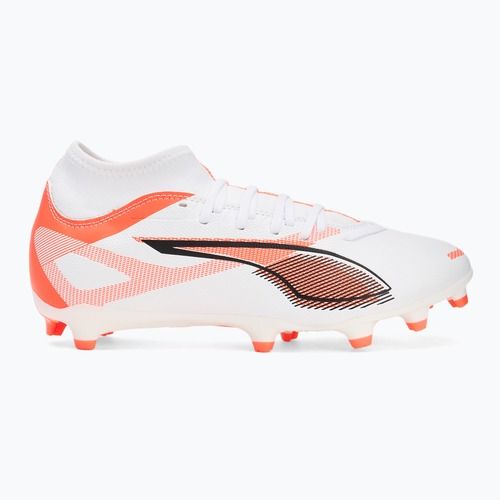 Férfi futballcipő PUMA Ultra 5 Play+ FG/AG puma fehér/puma fekete/izzó piros