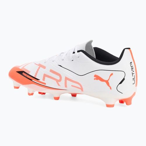 PUMA Ultra 5 Play FG/AG futballcipő puma fehér/puma fekete/izzó piros