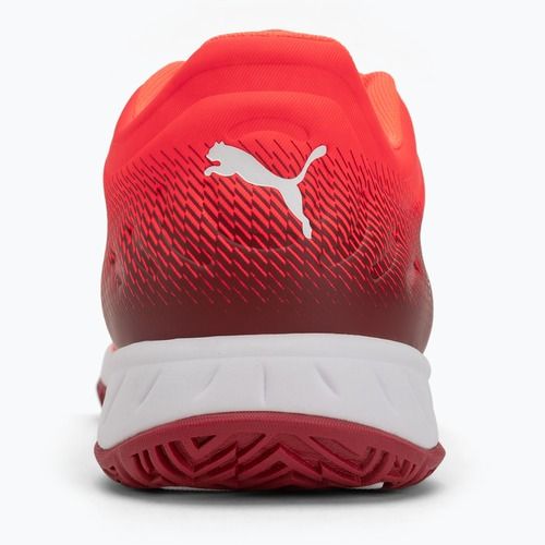 PUMA Accelerate Turbo kézilabdacipő izzó piros/fehér/sötét bíbor/fekete