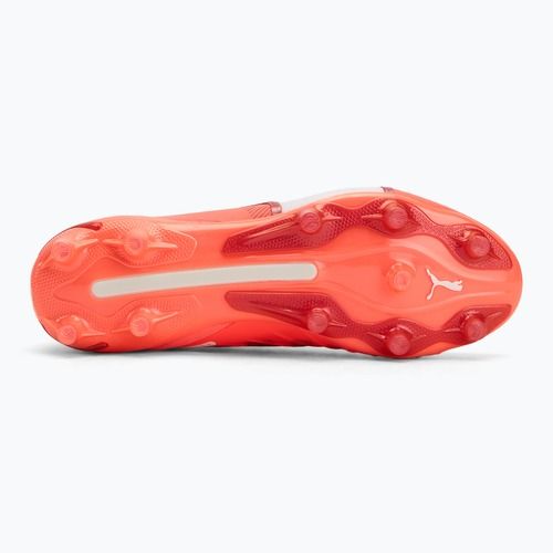 PUMA King Ultimate FG/AG férfi futballcipő izzó piros/puma fehér/piros tűz