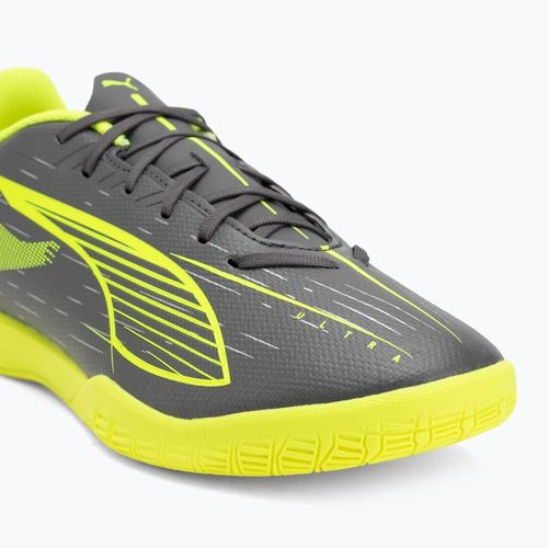 PUMA férfi futballcipő Ultra 5 Play IT matt öregedett ezüst/sárga riasztás/puma öregedett ezüst