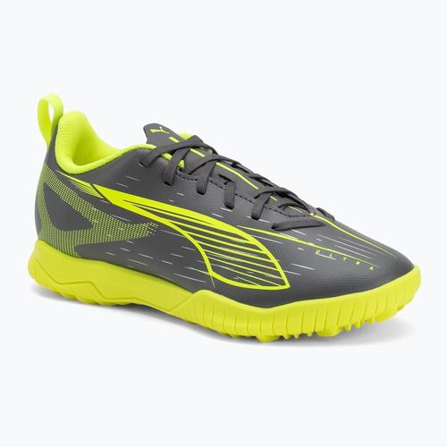 PUMA Ultra 5 Play TT Jr gyermek futballcipő matt öregített ezüst/sárga riasztás/puma öregített ezüst