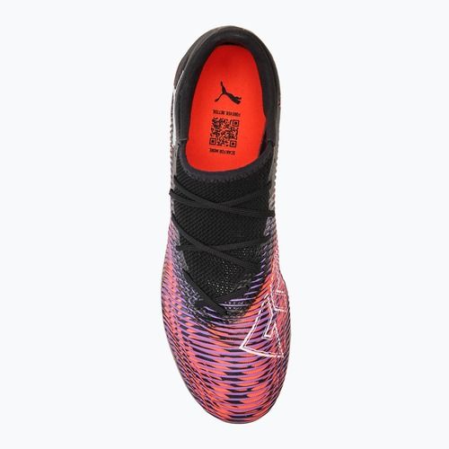 Férfi futballcipő PUMA Future 8 Match Low FG/AG puma fekete/ puma fehér/ izzó vörös