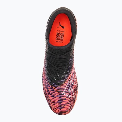 Férfi futballcipő PUMA Future 8 Match Low TT puma fekete/ puma fehér/ izzó piros