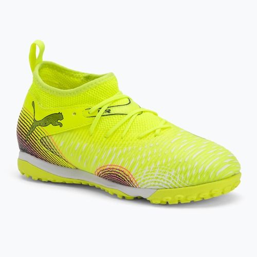 Gyermek futballcipő PUMA Future 8 Match TT + Mid sárga riasztás/ puma fekete/ sun struck
