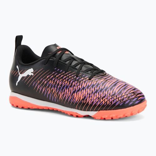 Gyermek futballcipő PUMA Future 8 Play TT + Mid puma fekete/ puma fehér/ izzó piros
