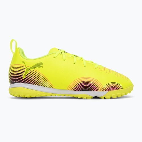 Gyermek futballcipő PUMA Future 8 Play TT + Mid sárga riasztás/ puma fekete/ sun struck