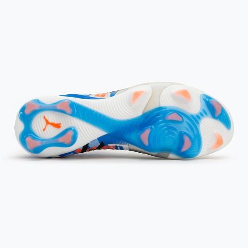 Férfi futballcipő PUMA Future 8 Ultimate Forever FG fehér/ultrakék/tollszürke/puma fekete/izzó vörös