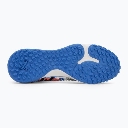 PUMA Future 8 Match Forever TT férfi futballcipő fehér/ultrakék/tollszürke/tollszürke/puma fekete/izzó vörös