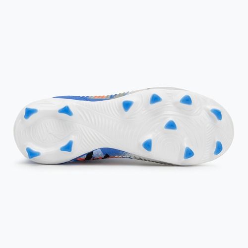 PUMA Future 8 Match Forever FG/AG Jr gyermek focicipő fehér/ultrakék/tollszürke/tollszürke/puma fekete/izzó piros