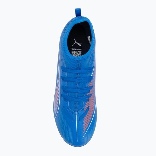 PUMA Ultra 6 Match FG/AG Jr gyermek futballcipő ultra kék/puma fehér/izzó piros
