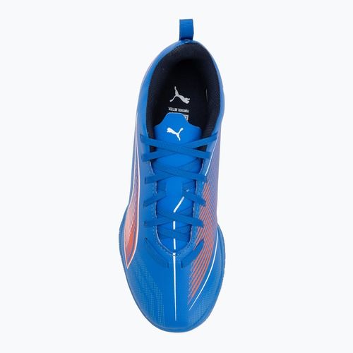 PUMA Ultra 6 Play It Jr gyermek focicipő ultra kék/puma fehér/izzó piros