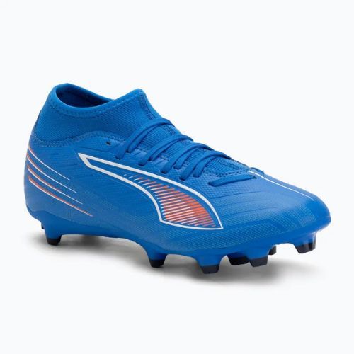 Férfi futballcipő PUMA Ultra 6 Play+ FG/AG ultra kék/puma fehér/izzó piros