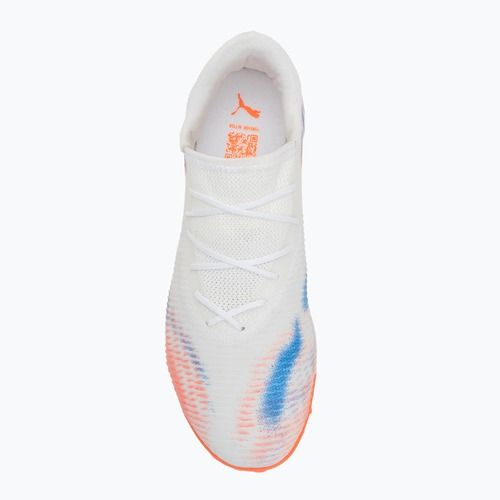 Női futballcipő PUMA Future 8 Match Low TT puma fehér/puma fekete/izzó piros