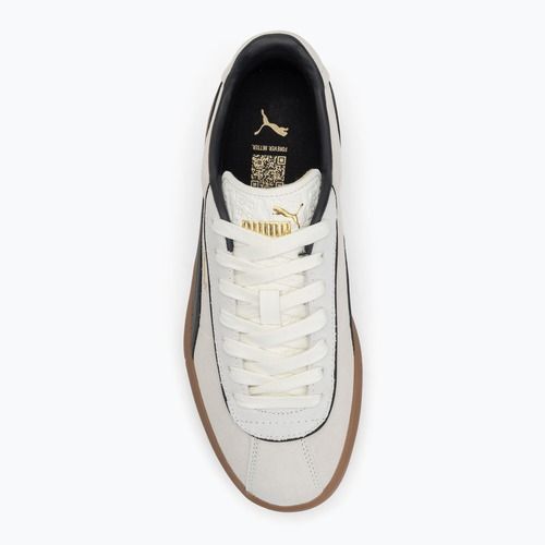Női PUMA Club Klassika Suede meleg fehér/puma fekete/puma arany cipők