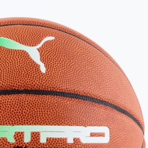 PUMA teamJAWS Court Pro kosárlabda bőr barna/sötét árnyék 7-es méret