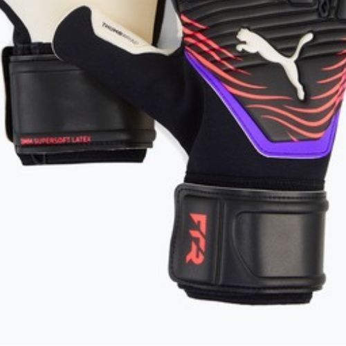 PUMA Future Pro Hybrid kapuskesztyű puma fekete/izzó piros/lila csillogás