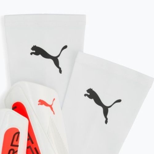 PUMA Ultra Light Sleeve sípcsontvédő puma fehér/izzó piros